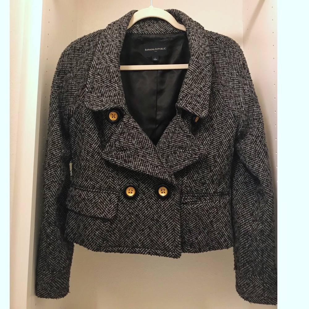Banana Republic Tweed Wool Jacket